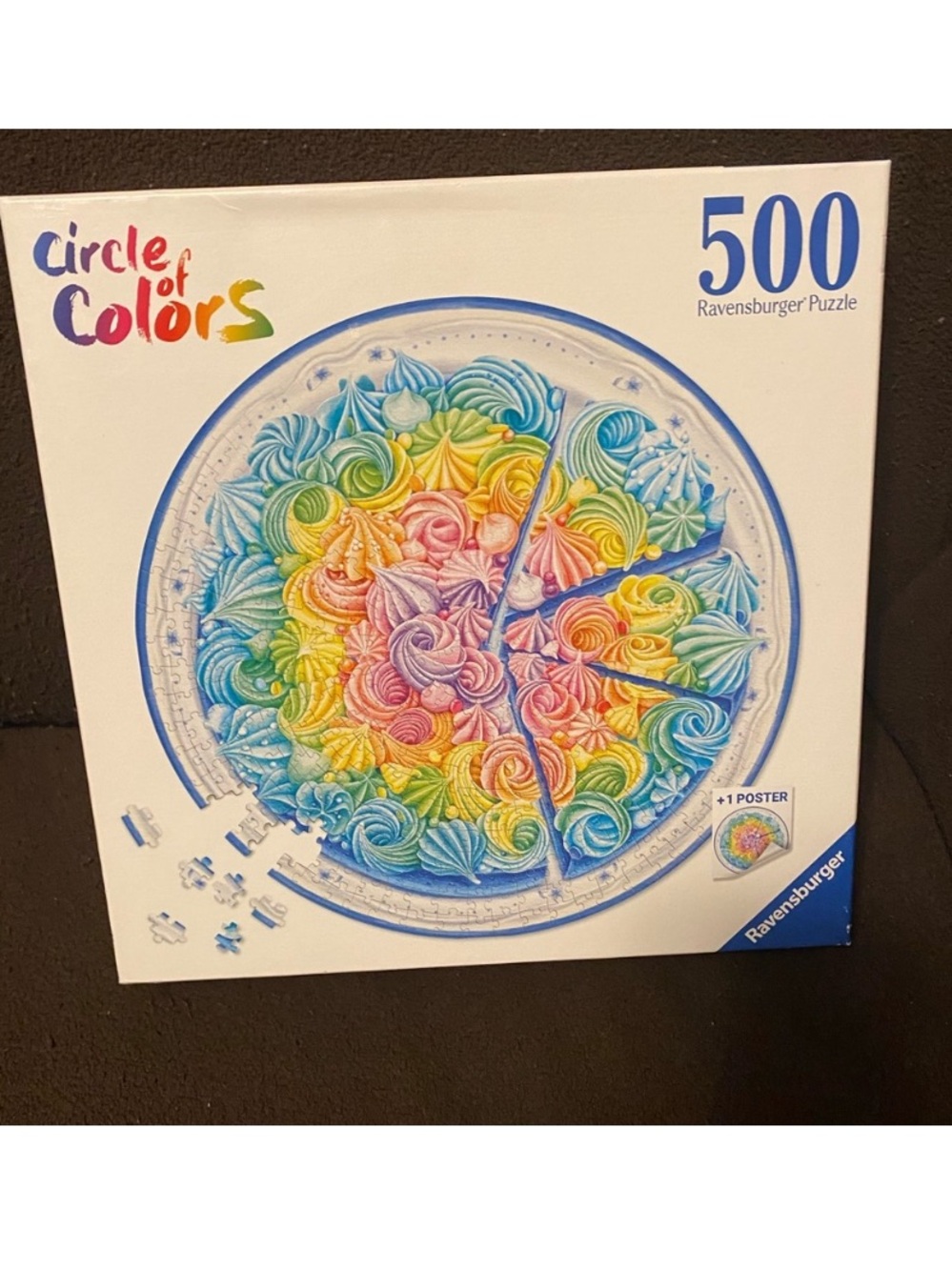Ravensburger circle of colors birthday cake jigsaw puzzle